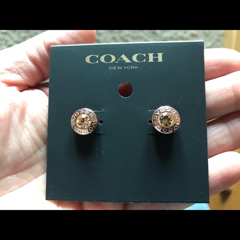 Coach Rose Gold Earrings